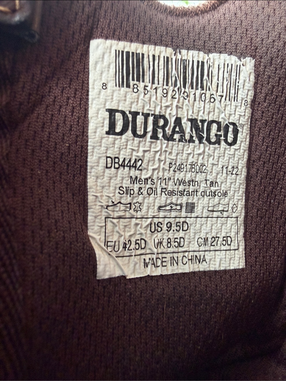 Men's Rebel By Durango Saddle Up Western Boots Size 9.5D (Style: DB442) - Picture 2 of 10